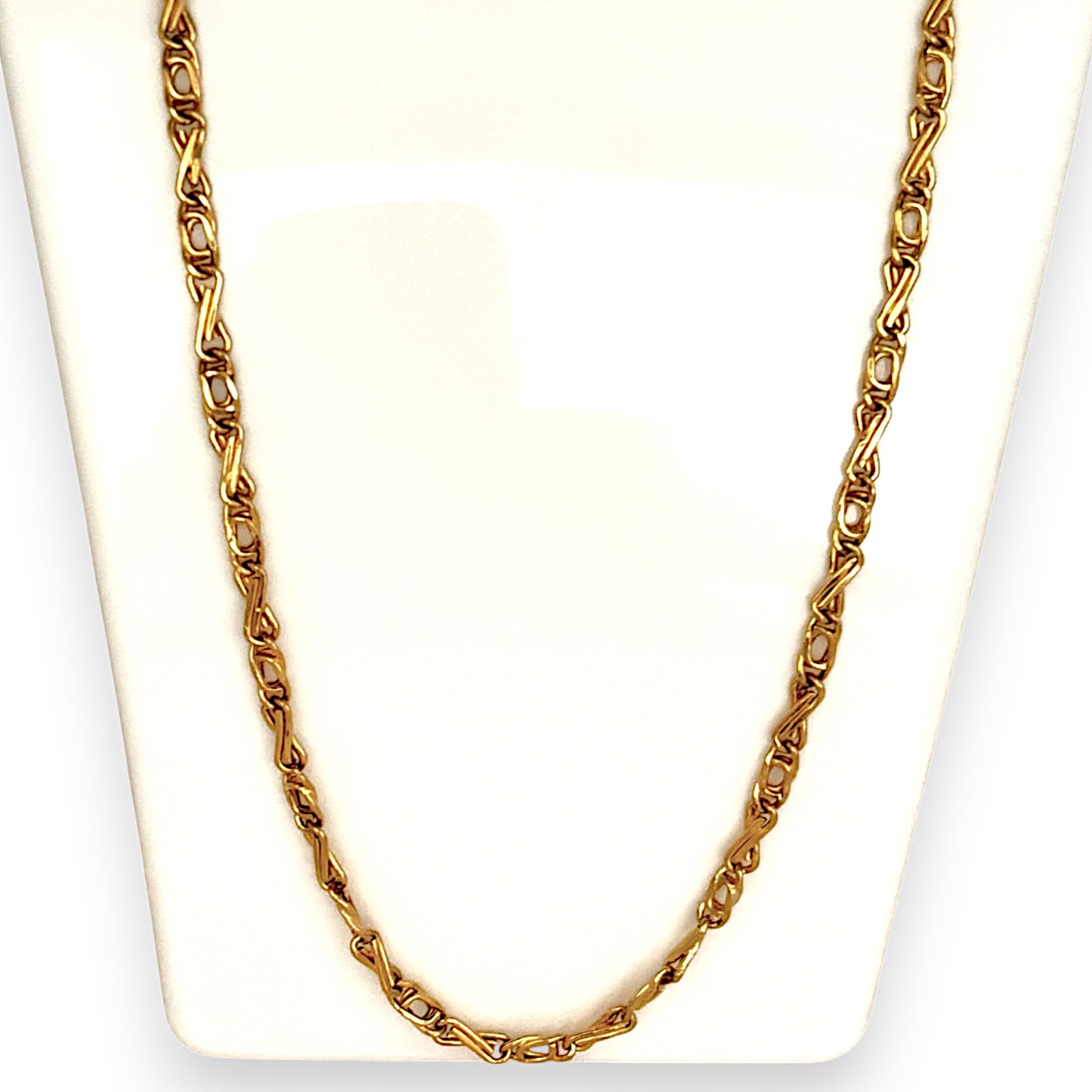 GOLD DEAL | 18ct (18K) Gold 50cm Infinity Twist Link Chain