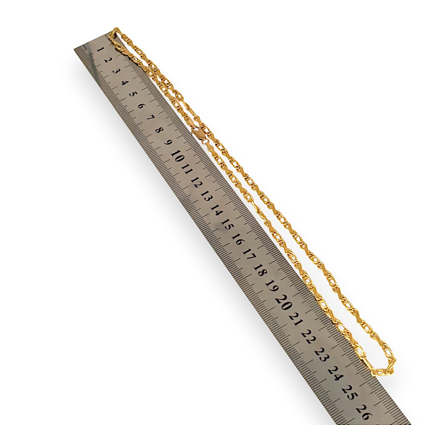 GOLD DEAL | 18ct (18K) Gold 50cm Infinity Twist Link Chain