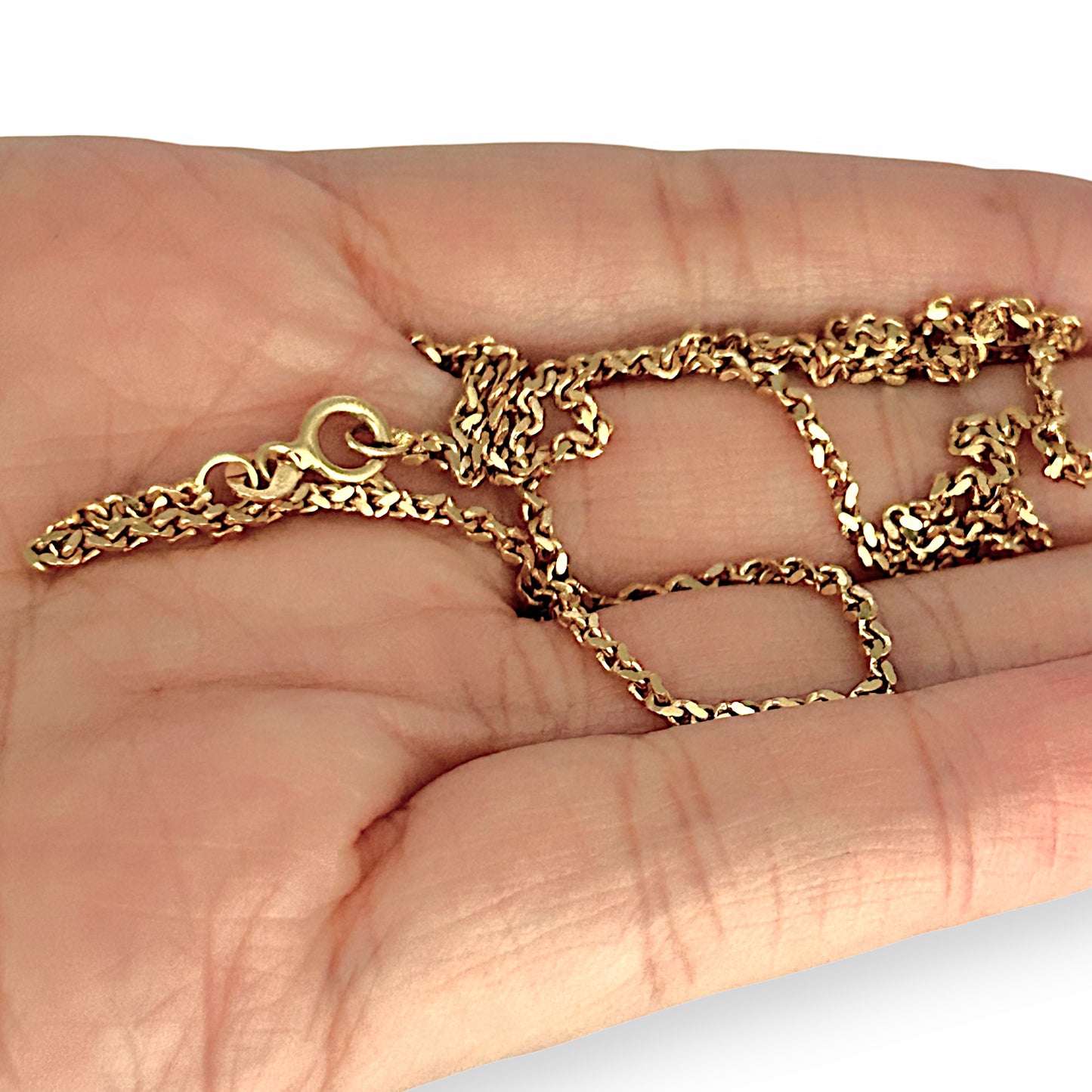 GOLD DEAL | FLASH SALE 18ct (18K) Gold 40cm Striking Chopin Chain