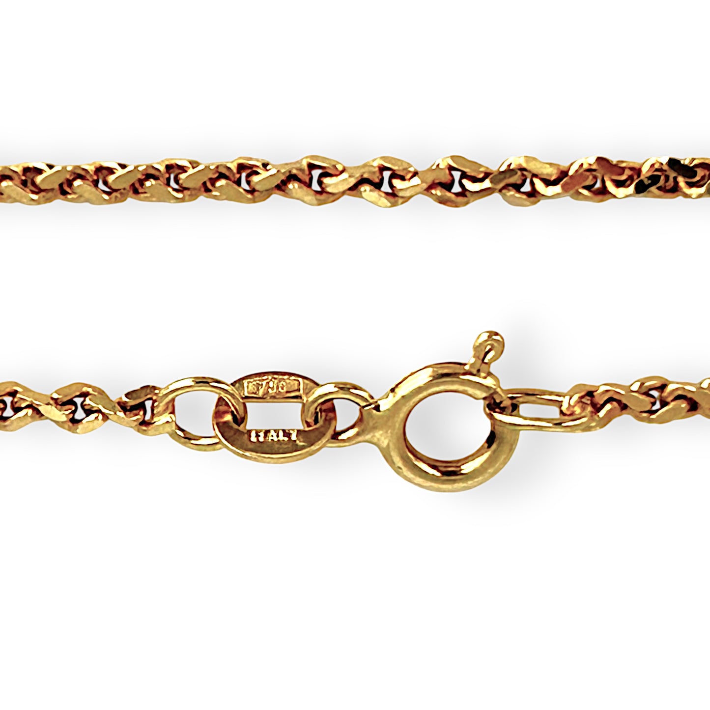 GOLD DEAL | FLASH SALE 18ct (18K) Gold 40cm Striking Chopin Chain