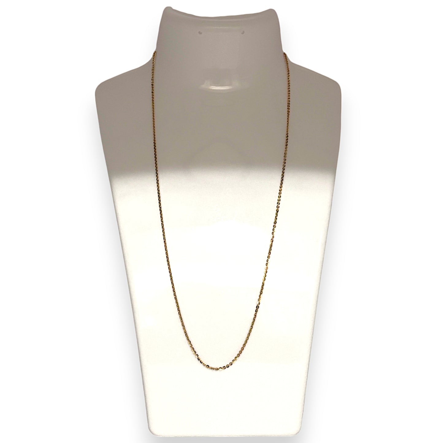 GOLD DEAL | 9ct Gold Round Cable Solid Chain Length 44cm