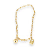 GOLD DEAL | 18ct (18K) Gold U-shaped Bead Links Single Wrap Necklace - Damaged