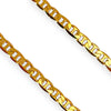 GOLD DEAL | 9ct Gold Flat Mariner Solid Chain Length 70cm