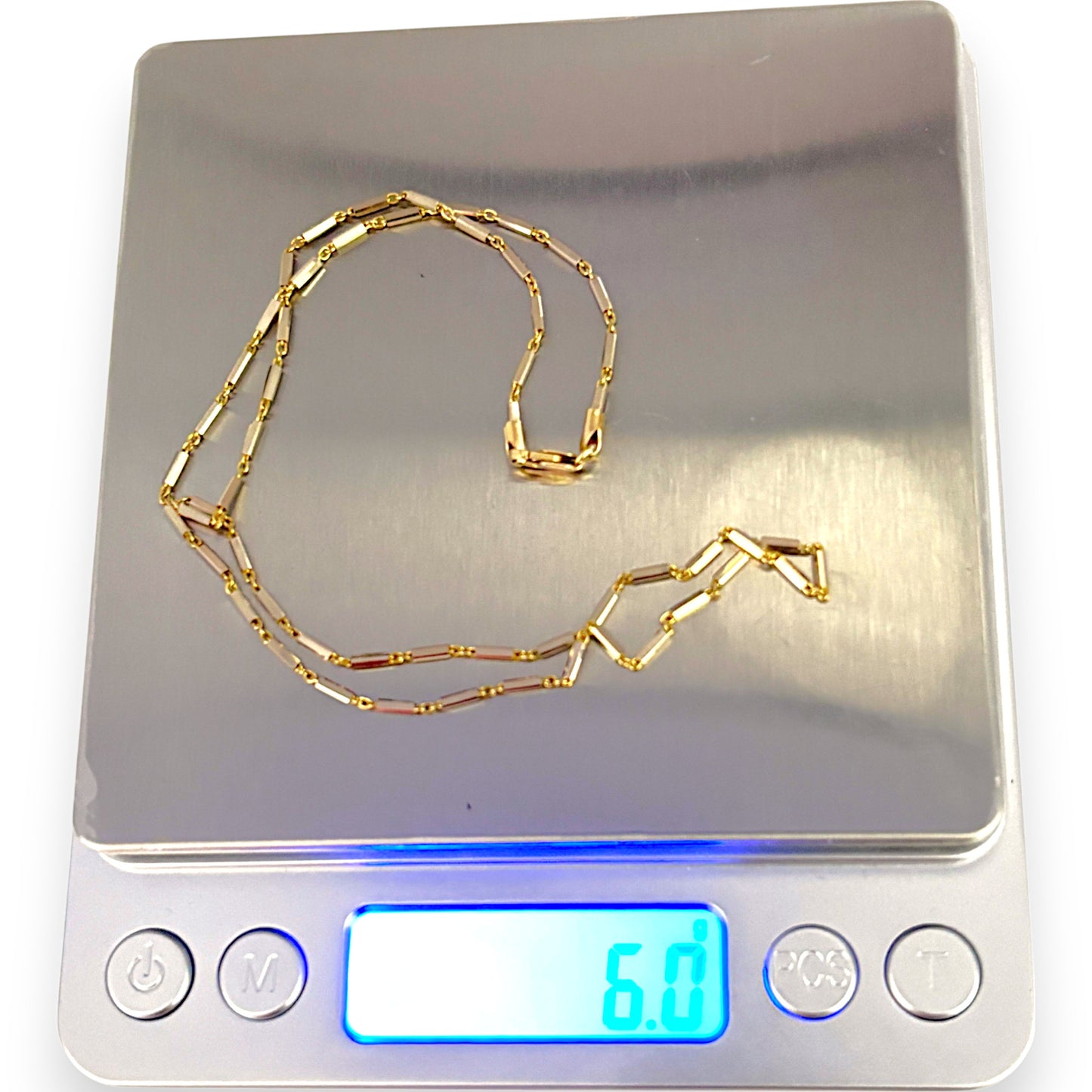 XMAS DEAL | 18kt Bar Link Chain Length 40cm