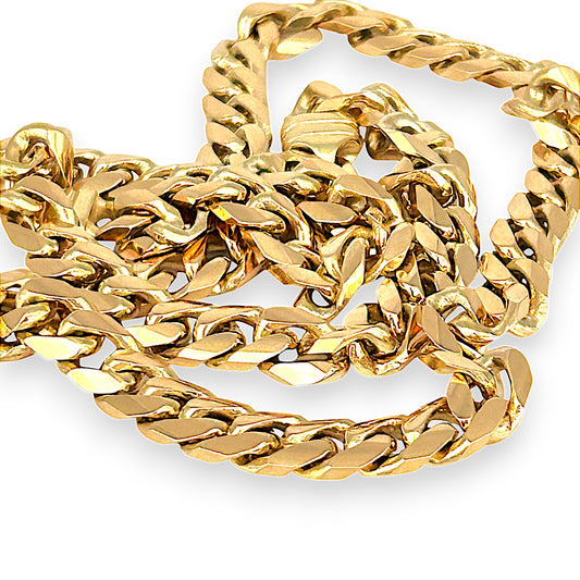 GOLD DEAL | 9ct (9K) Gold 60cm Colossal Curb Link Refurbished Chain Valuation $20,500