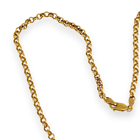 GOLD DEAL | 9ct (9K) Gold NZ Eterna 46cm Round Belcher Chain