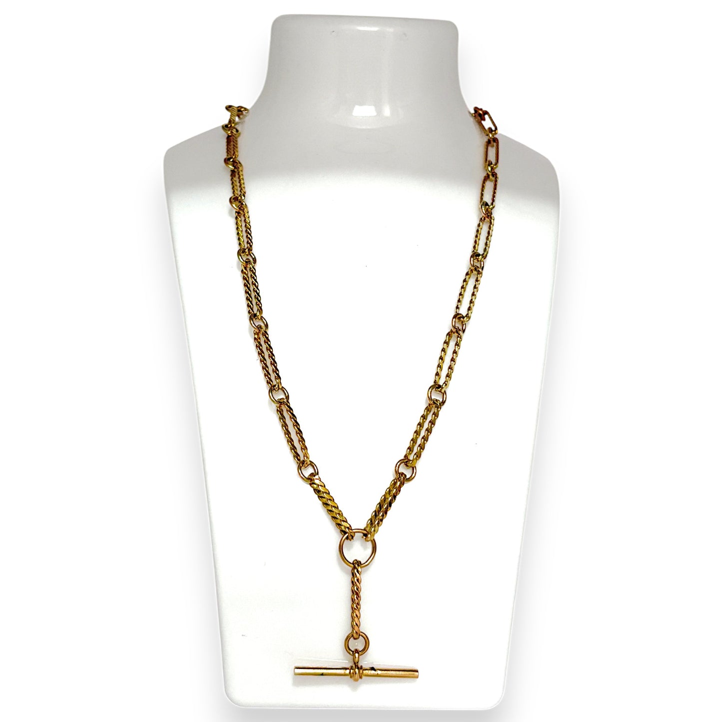 GOLD DEAL | FLASH SALE 9ct Gold Paper Clip Link Fob 45cm Chain Valuation $4,500