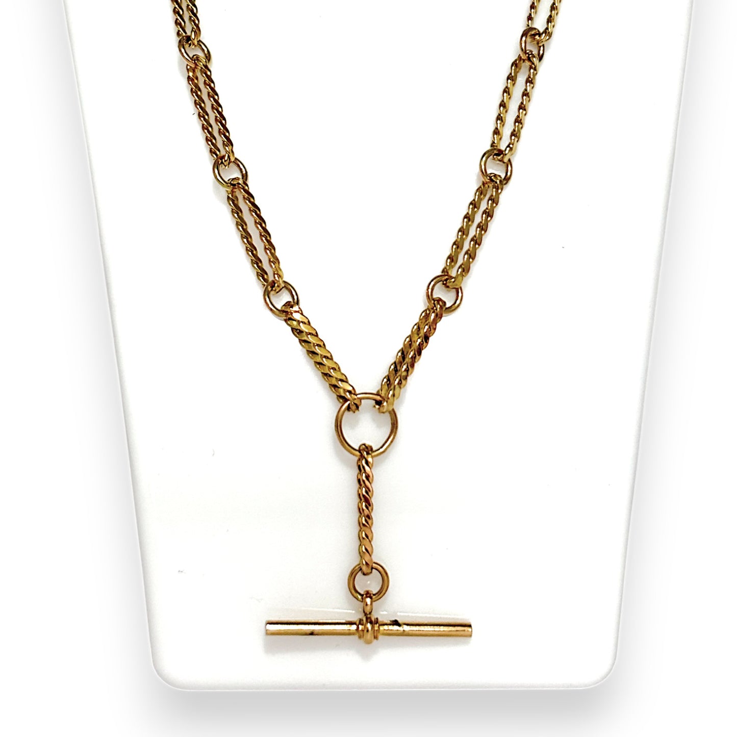 GOLD DEAL | FLASH SALE 9ct Gold Paper Clip Link Fob 45cm Chain Valuation $4,500