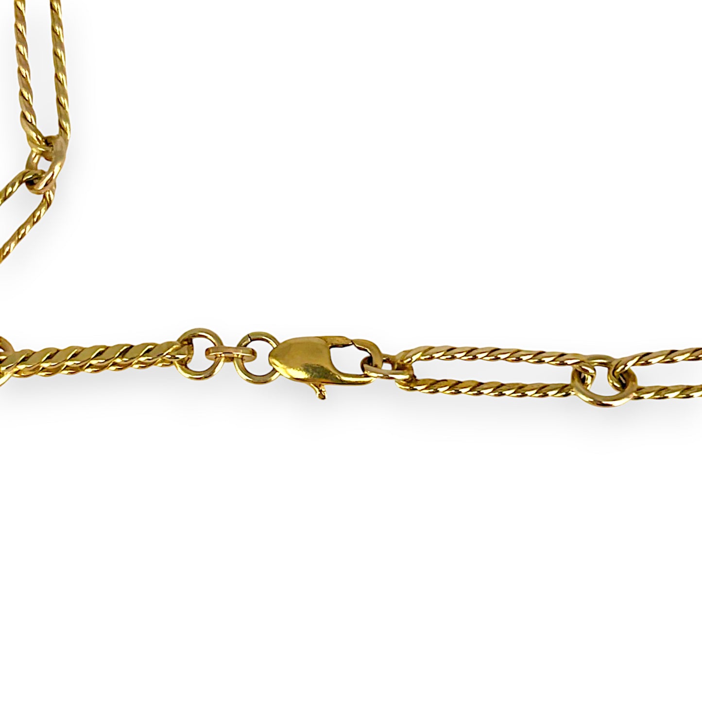 GOLD DEAL | FLASH SALE 9ct Gold Paper Clip Link Fob 45cm Chain Valuation $4,500