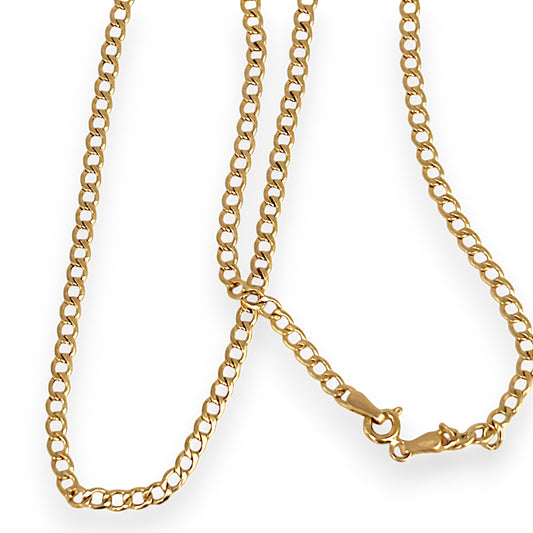 GOLD DEAL | 18K Gold As New 45cm Linea Cable Link Chain