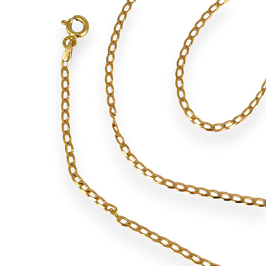 GOLD DEAL | 9K Gold As New 44cm Velvet Curb Chain
