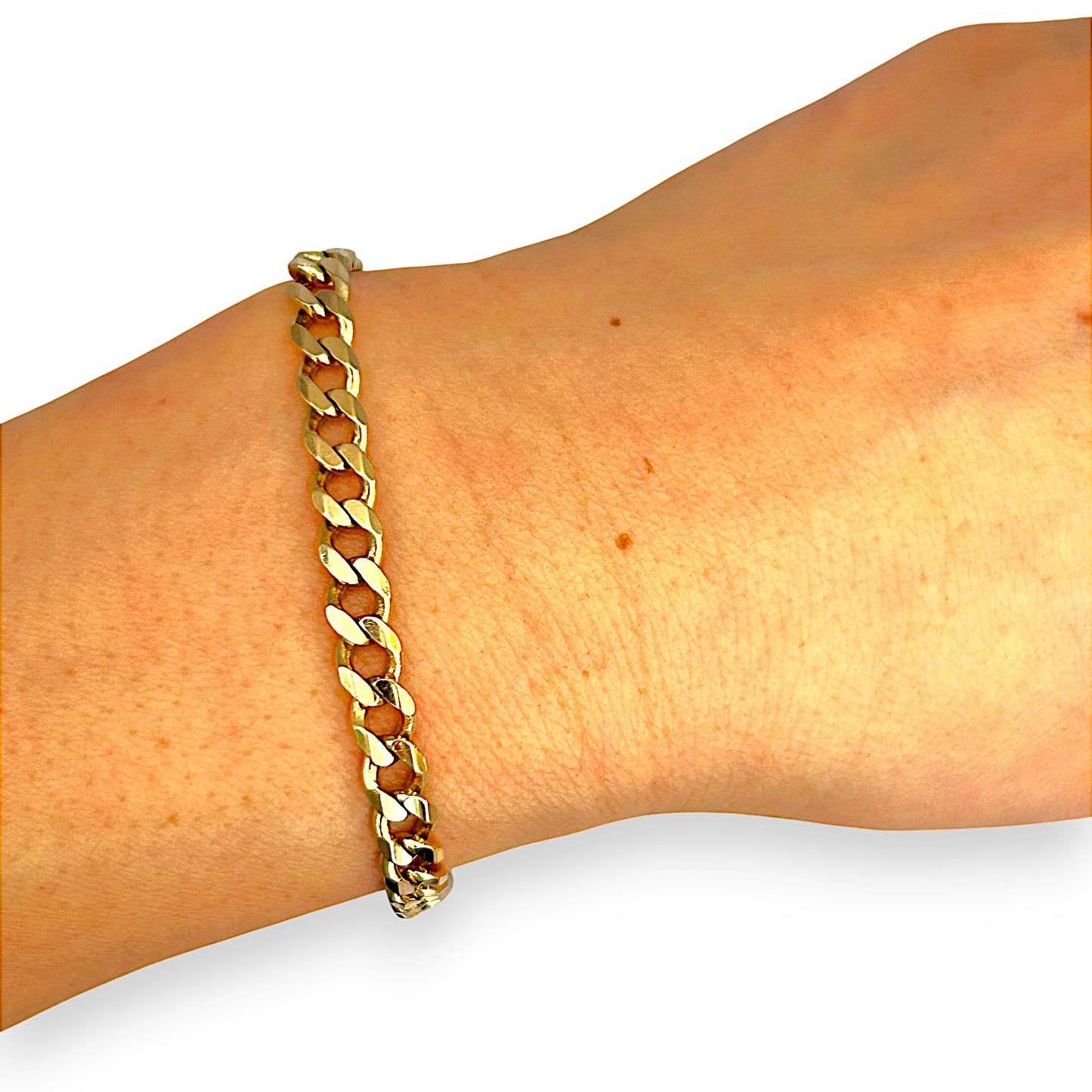 GOLD DEAL | FLASH SALE 9ct (9K) Gold Solid Curb Bracelet Length 17.5cm