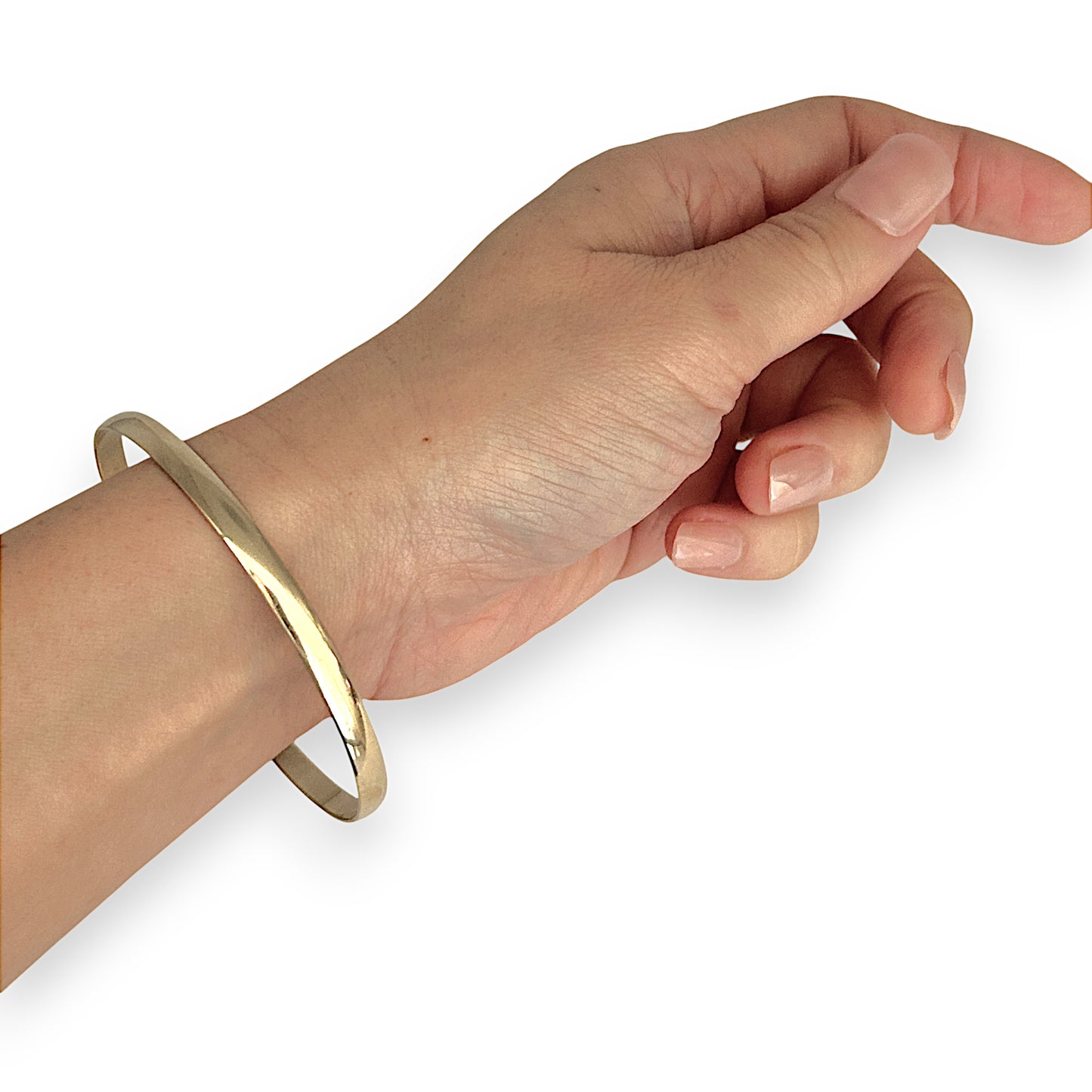GOLD DEAL | 9ct (9K) Gold Timeless Plain Bangle Valuation $2,090