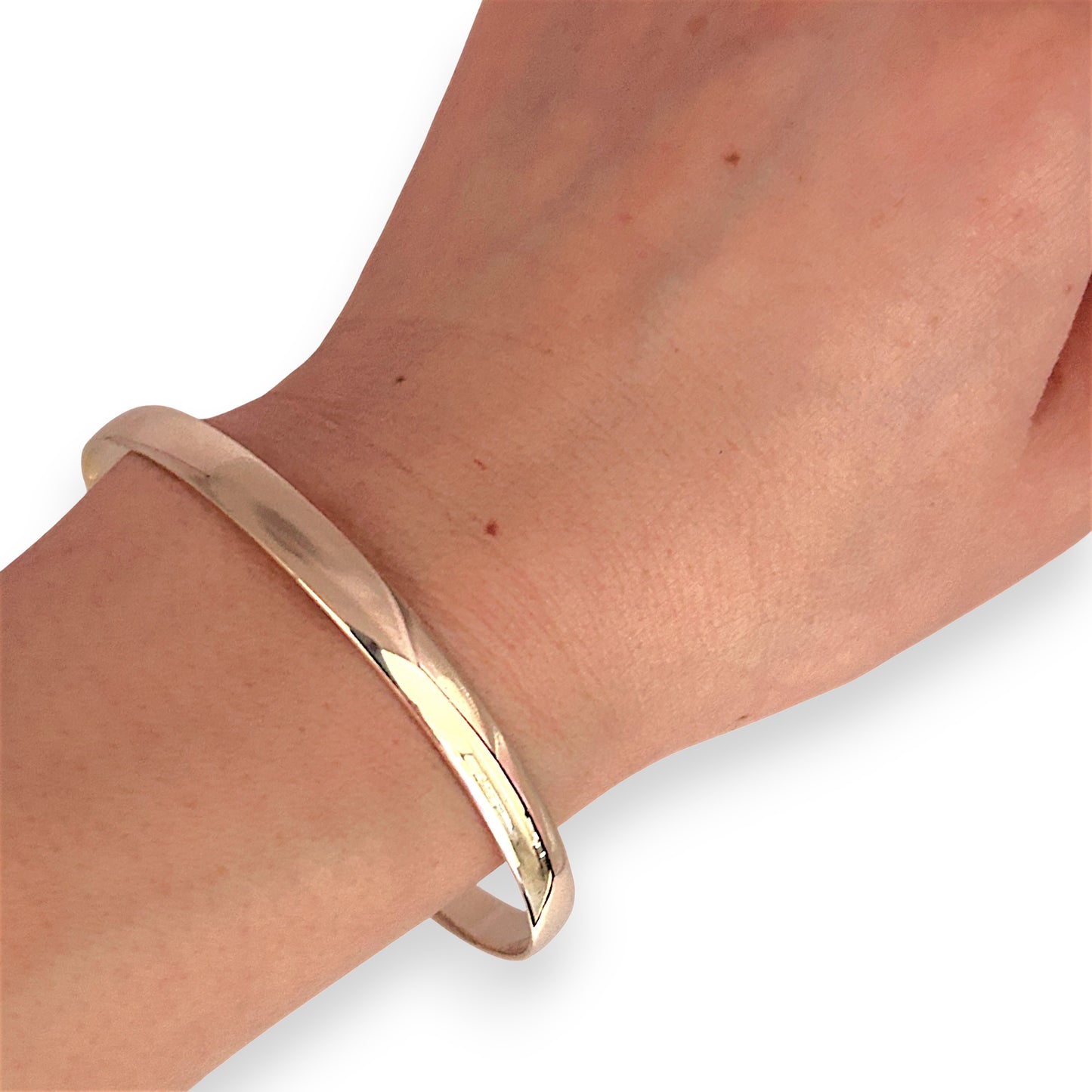 GOLD DEAL | FLASH SALE 9ct (9K) Gold Refurbished 64.8mm x 5.9mm Classic Solid Bangle