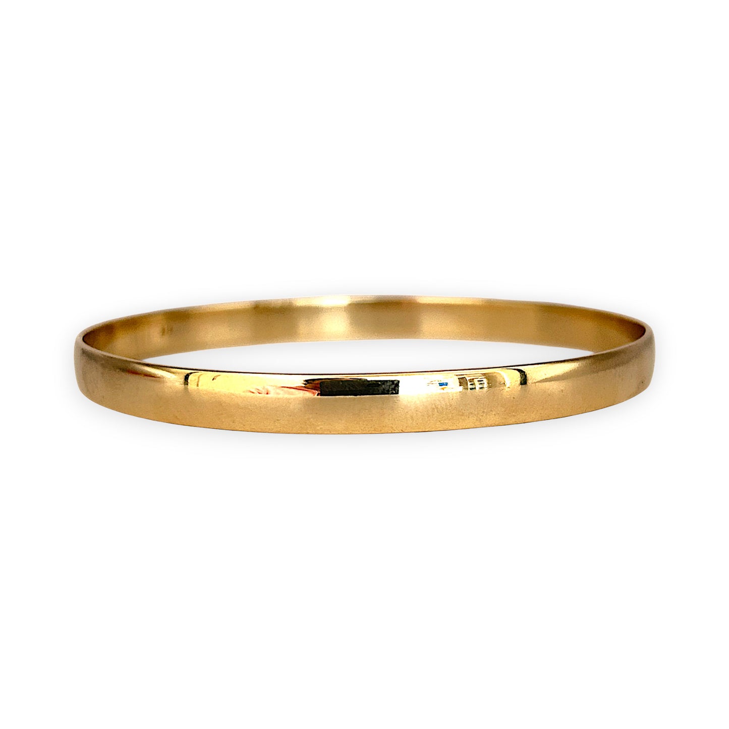 GOLD DEAL | FLASH SALE 9ct (9K) Gold Refurbished 64.8mm x 5.9mm Classic Solid Bangle