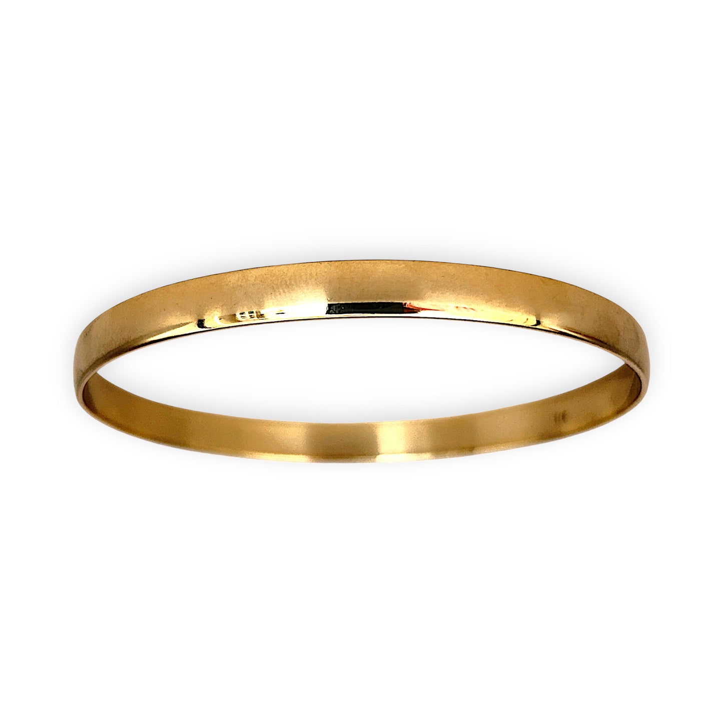 GOLD DEAL | FLASH SALE 9ct (9K) Gold Refurbished 64.8mm x 5.9mm Classic Solid Bangle
