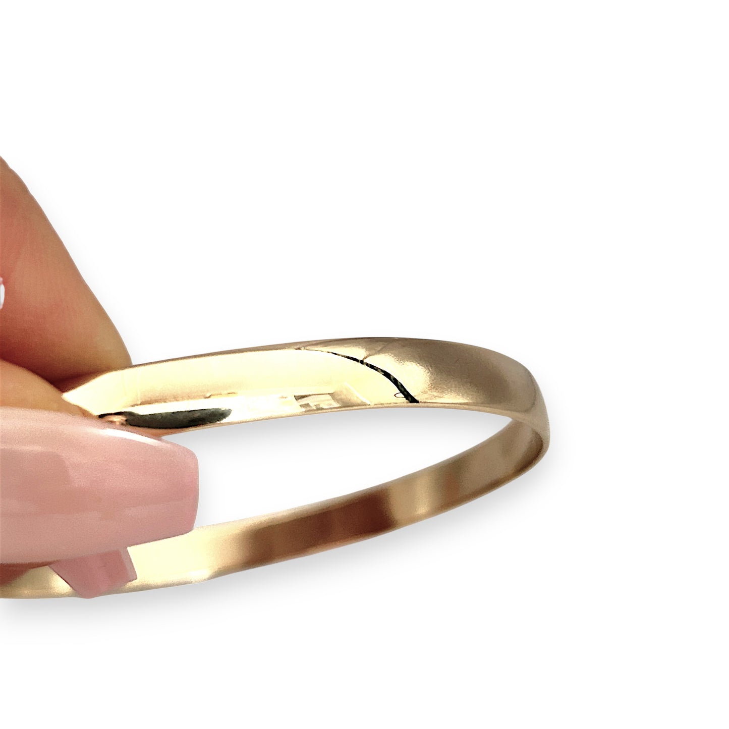 GOLD DEAL | FLASH SALE 9ct (9K) Gold Refurbished 64.8mm x 5.9mm Classic Solid Bangle