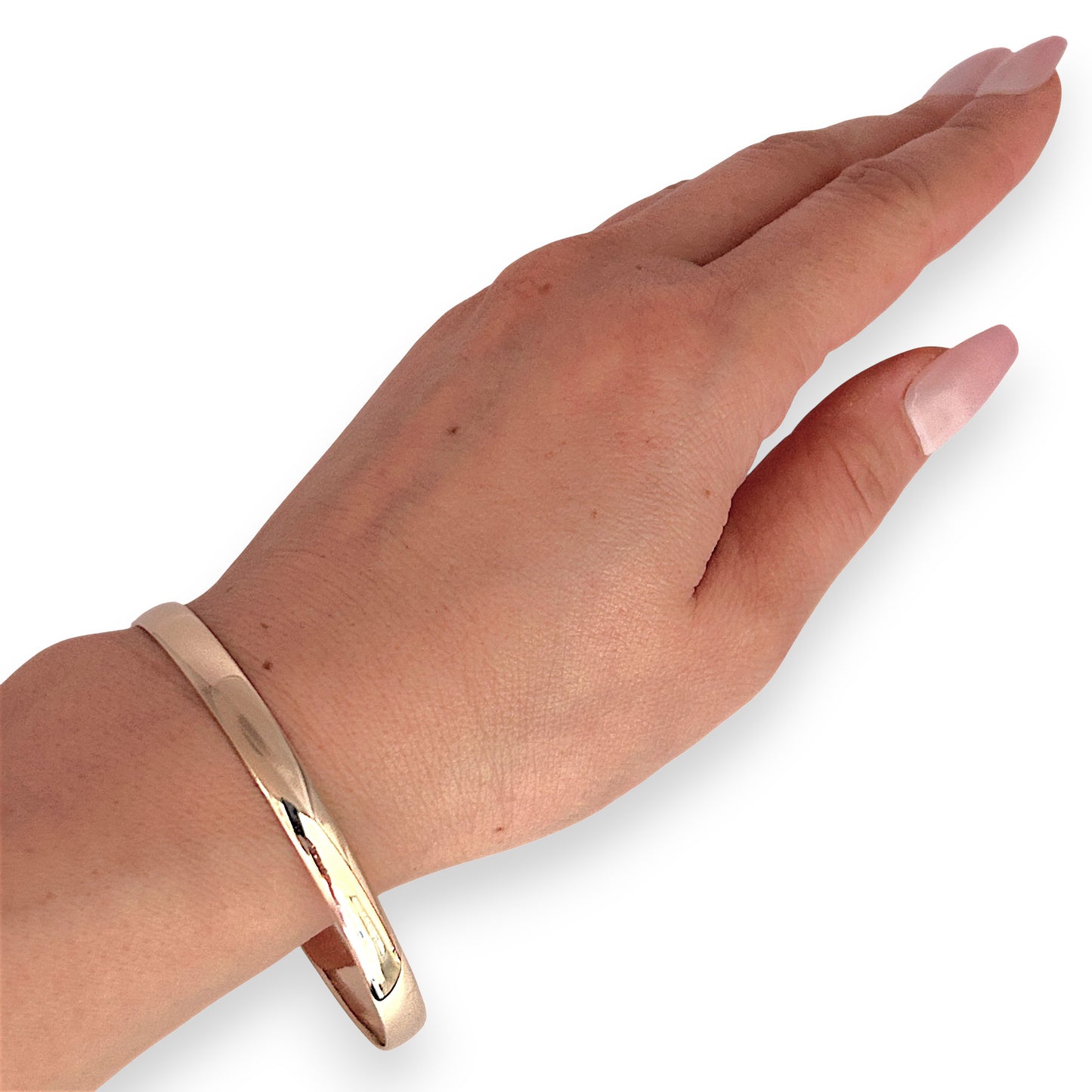 GOLD DEAL | FLASH SALE 9ct (9K) Gold Refurbished 64.8mm x 5.9mm Classic Solid Bangle