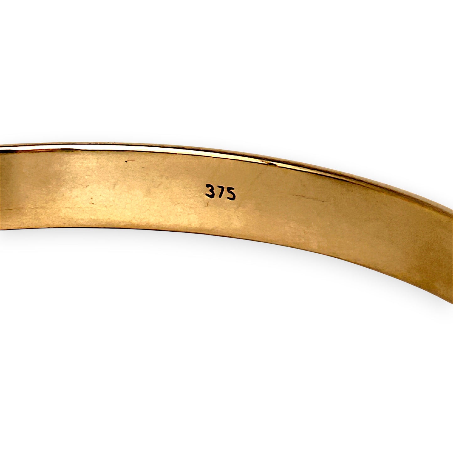 GOLD DEAL | FLASH SALE 9ct (9K) Gold Refurbished 64.8mm x 5.9mm Classic Solid Bangle