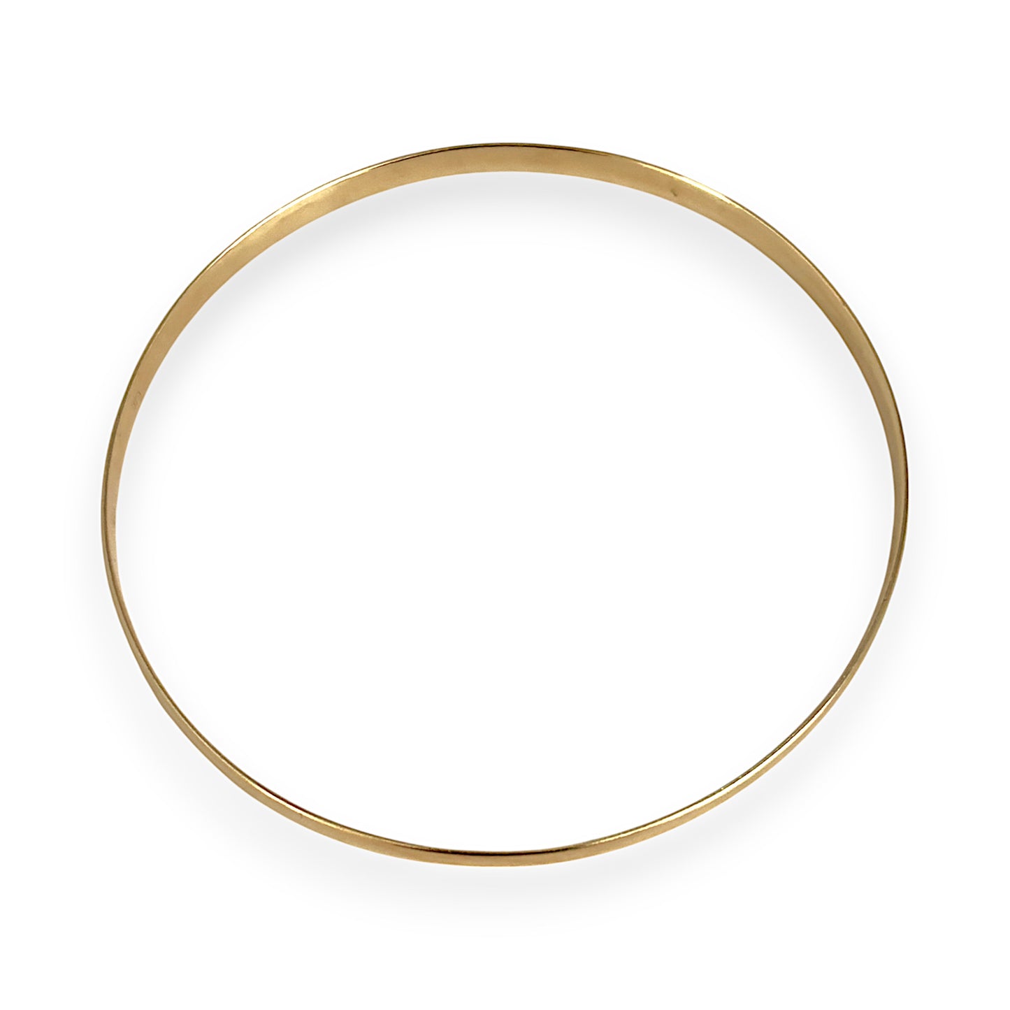 GOLD DEAL | 9ct Gold Lightweight Slim Bangle Inner Diameter 71.4mm