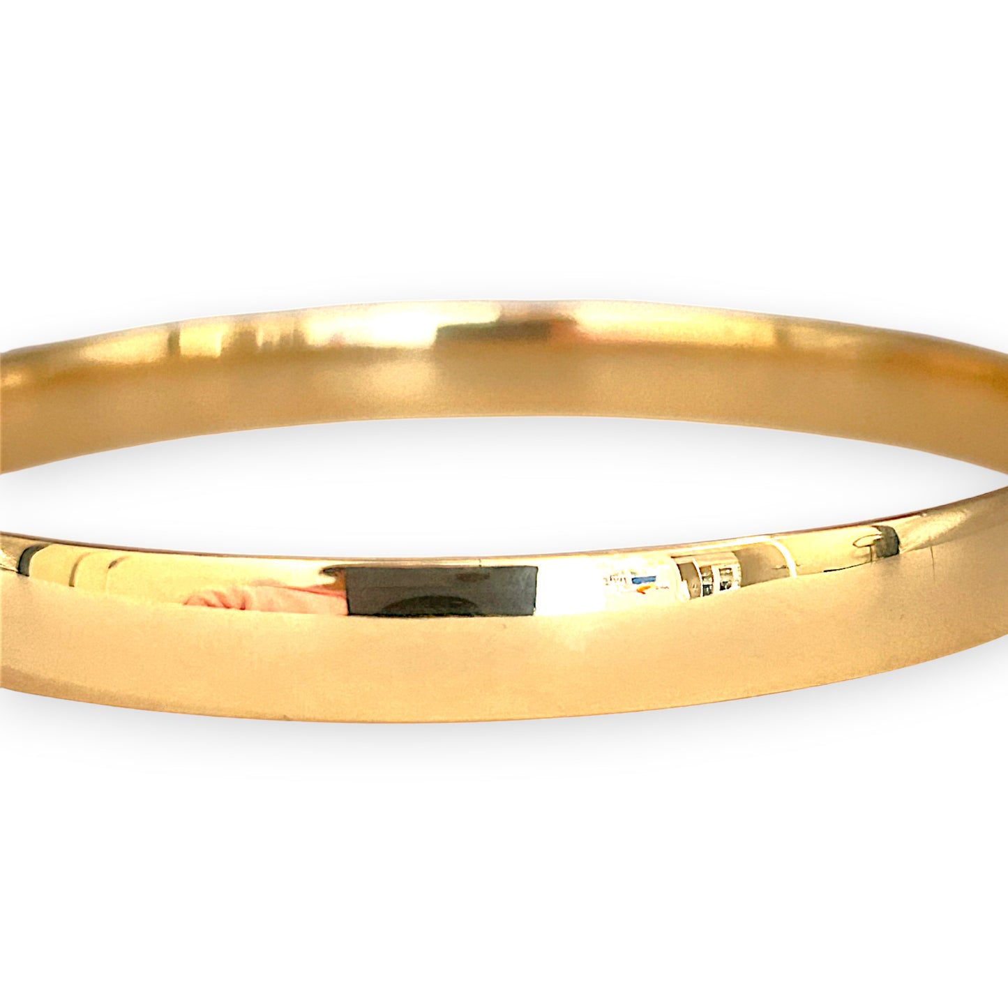 GOLD DEAL | 9ct (9K) Gold Refurbished Elemental Plain Solid Bangle Valuation $3,550