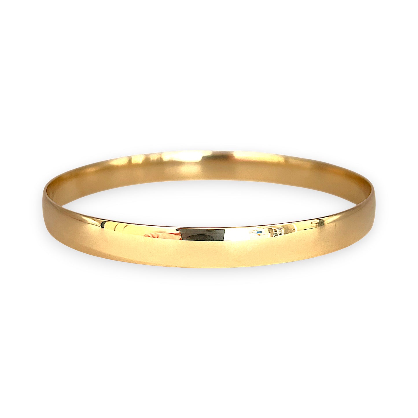 GOLD DEAL | 9ct (9K) Gold Refurbished Elemental Plain Solid Bangle Valuation $3,550