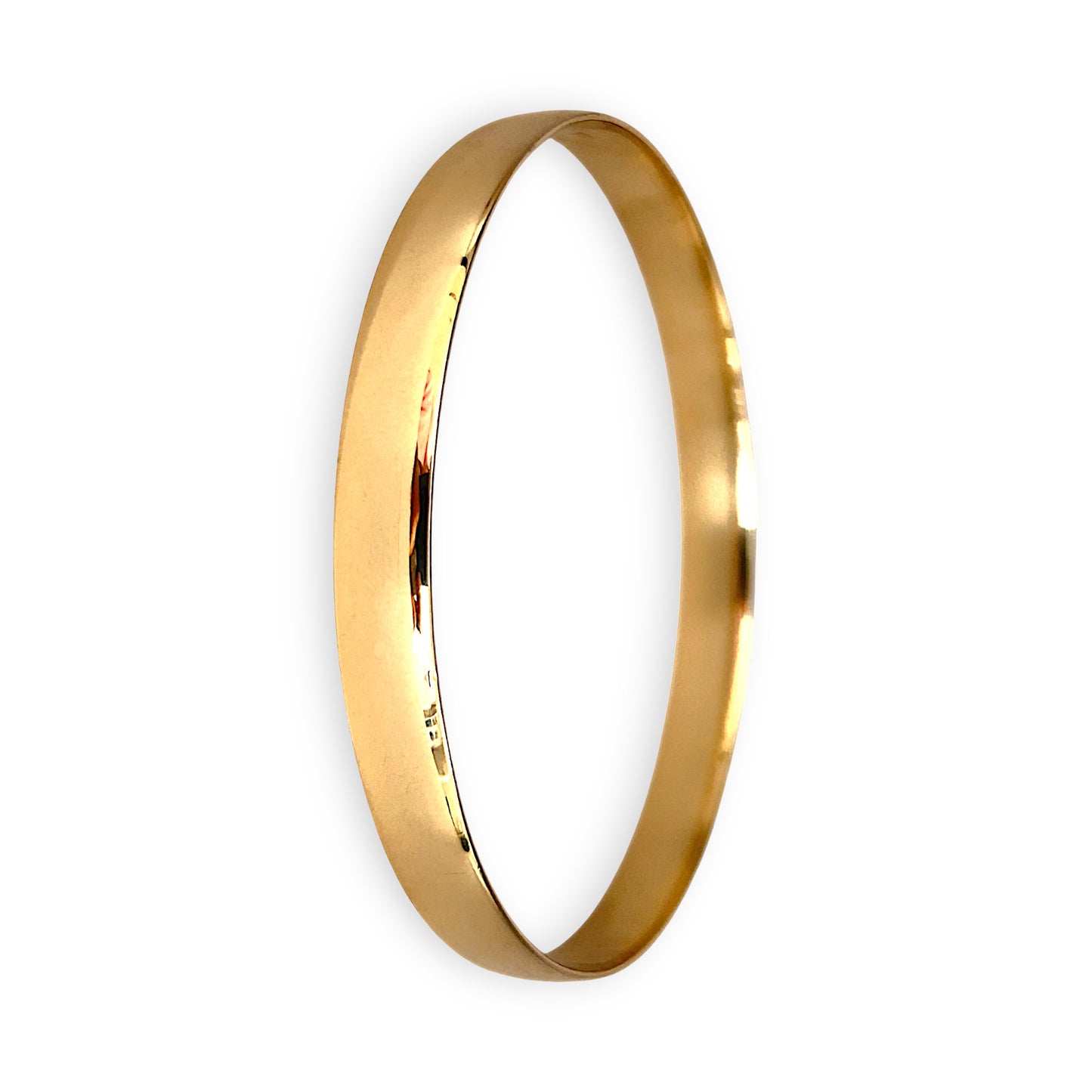 GOLD DEAL | 9ct (9K) Gold Refurbished Elemental Plain Solid Bangle Valuation $3,550