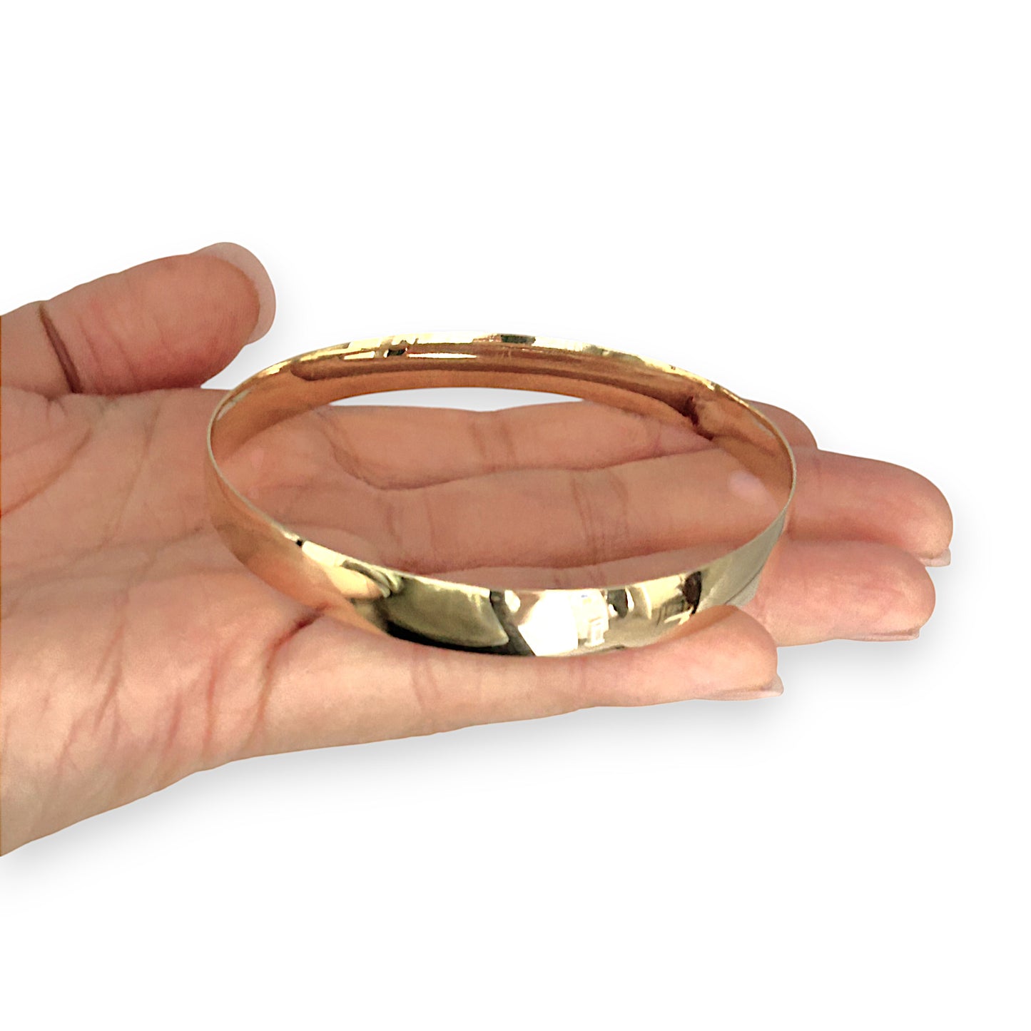 SALE | 9K Gold Timeless Torque Plain Solid Dense Bangle. R # 788