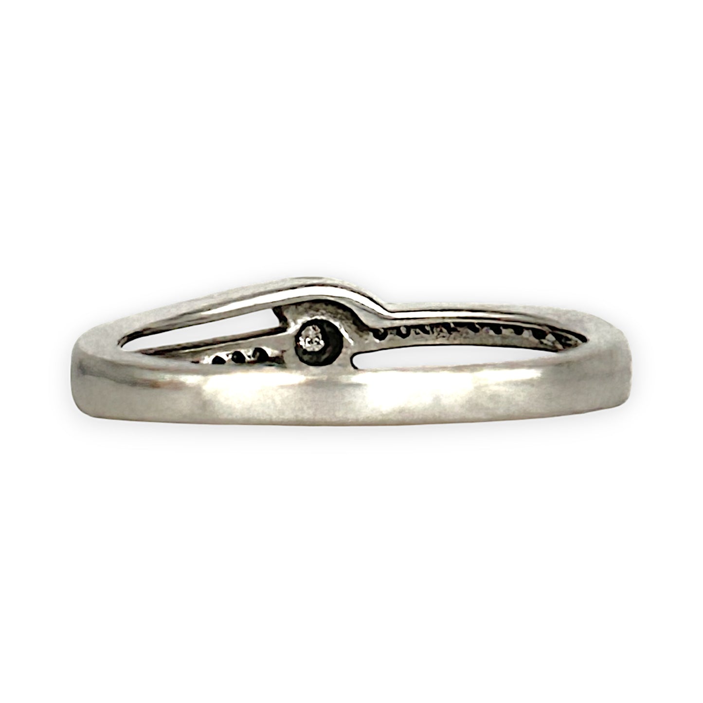 GOLD DEAL | 10ct (10K) MICHAEL HILL White Gold Double Row Ring with Diamond