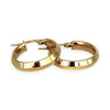 GOLD DEAL | 10K Gold MICHAEL HILL 19mm Mountain Tip Hoop Earrings
