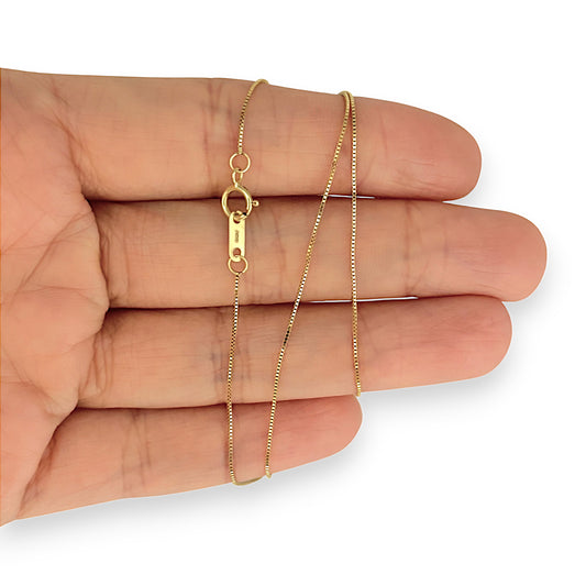 GOLD DEAL | 10K Gold MICHAEL HILL As New 45cm Fine Box Chain