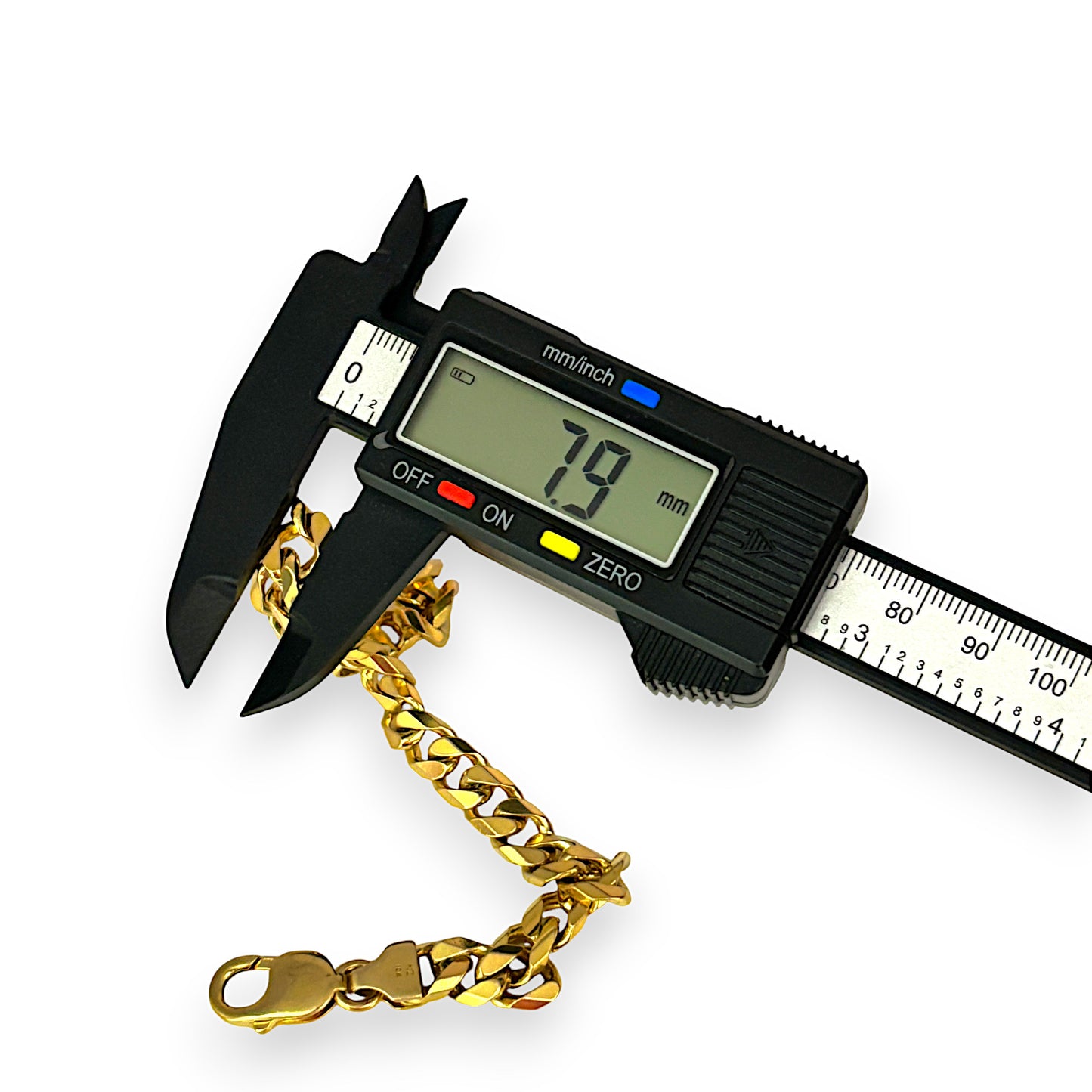 GOLD DEAL | 10ct (10K) NZ Gold MICHAEL HILL 22cm Curb Link Bracelet Valuation $6,400
