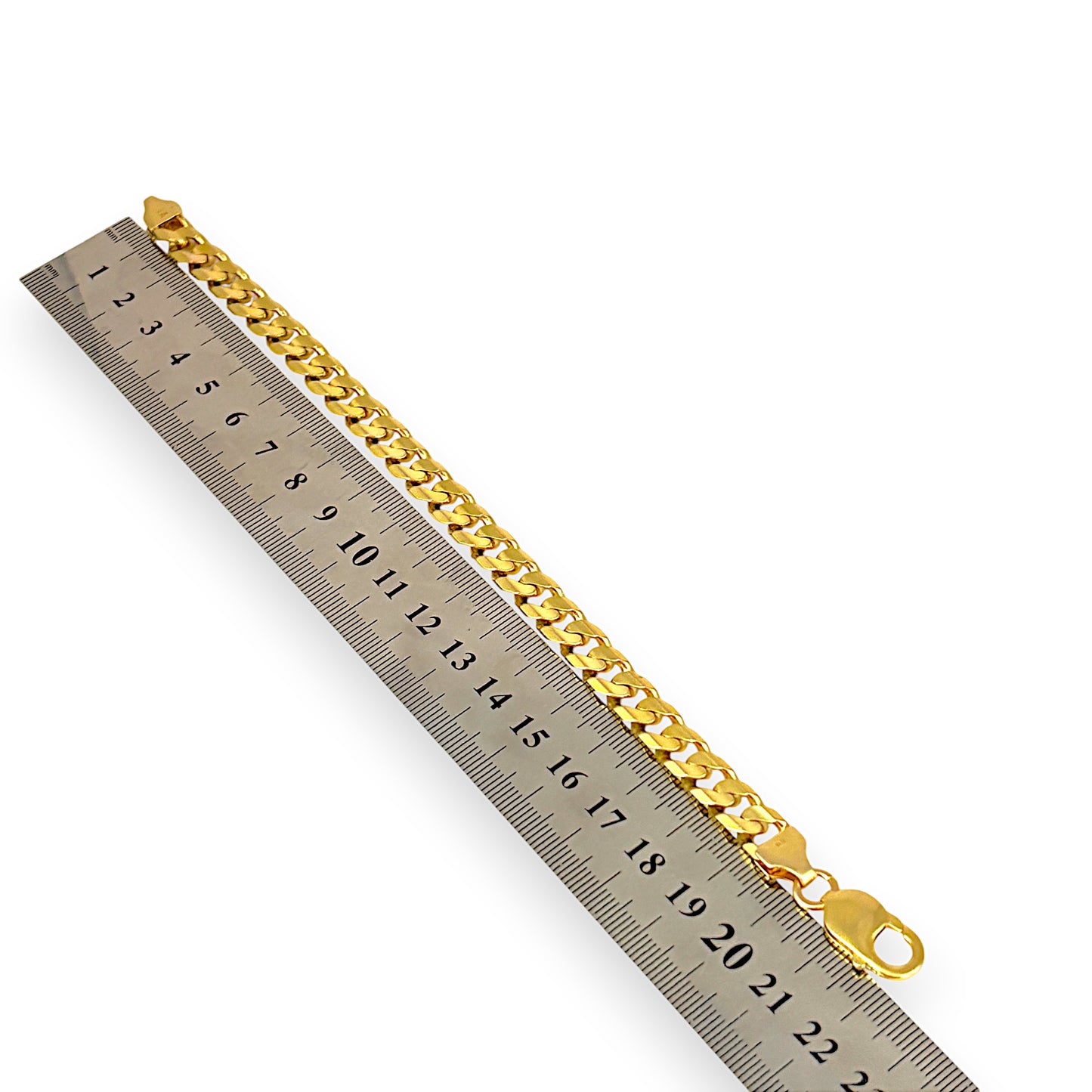 GOLD DEAL | 10ct (10K) NZ Gold MICHAEL HILL 22cm Curb Link Bracelet Valuation $6,400