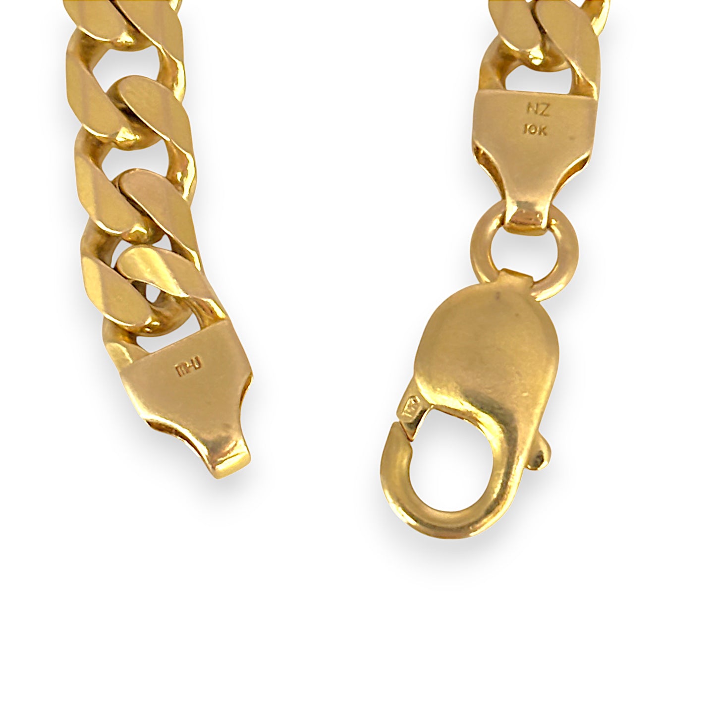 GOLD DEAL | 10ct (10K) NZ Gold MICHAEL HILL 22cm Curb Link Bracelet Valuation $6,400