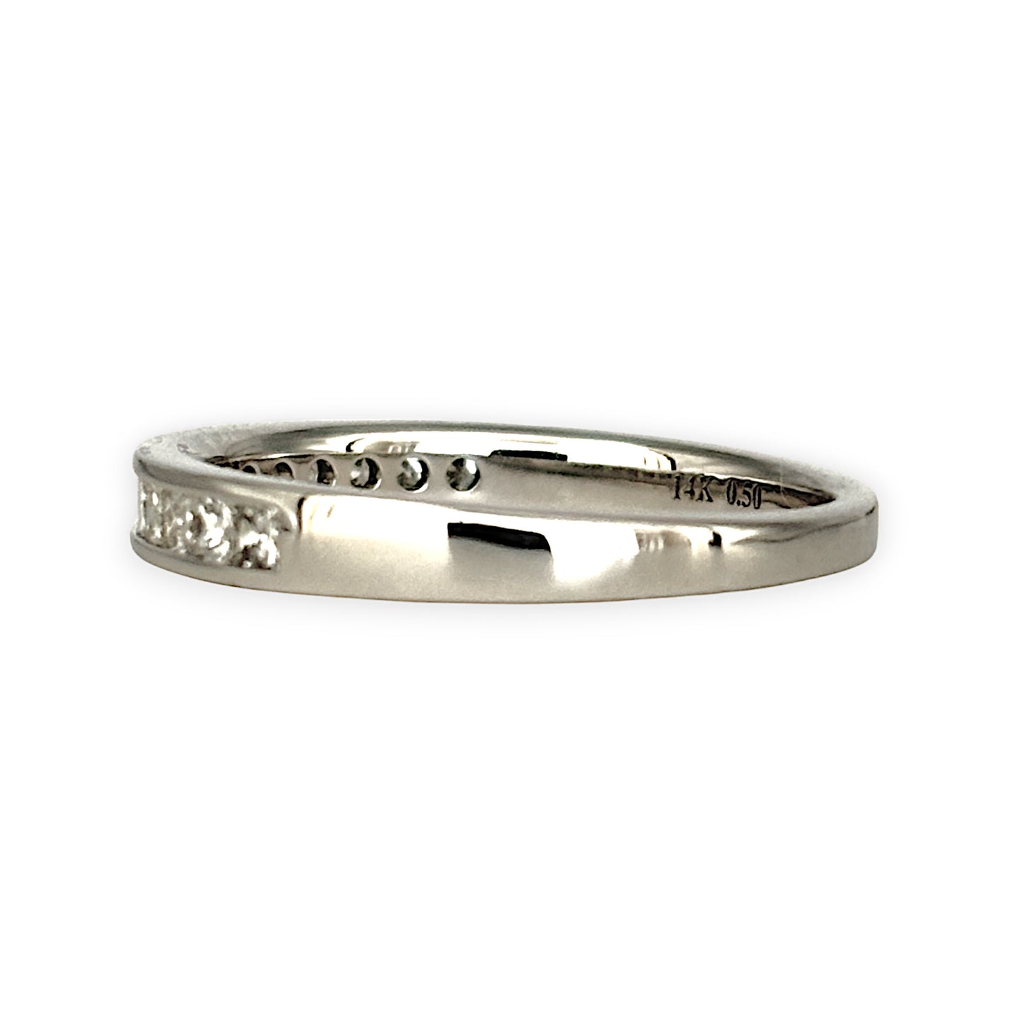 GOLD DEAL | 14ct (14K) White Gold Michael Hill Band with 1/2 Carat TW Diamonds