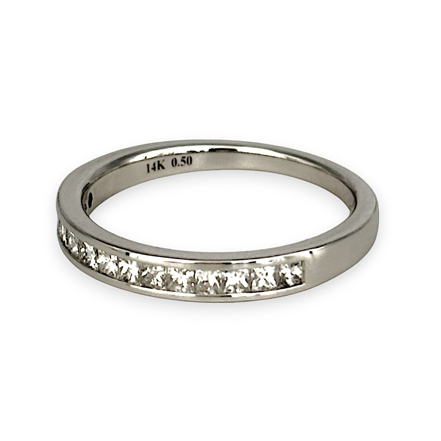 GOLD DEAL | 14ct (14K) White Gold Michael Hill Band with 1/2 Carat TW Diamonds
