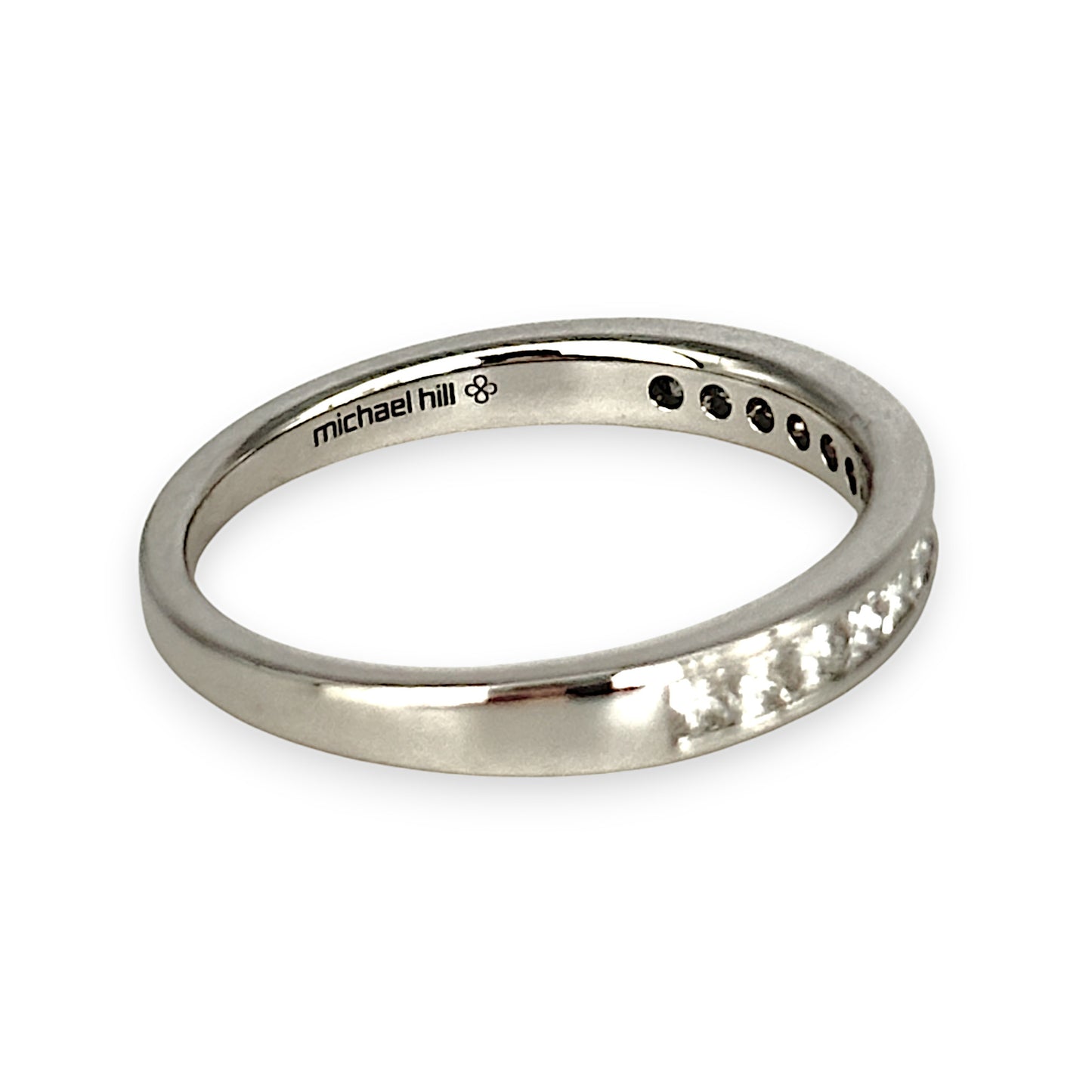 GOLD DEAL | 14ct (14K) White Gold Michael Hill Band with 1/2 Carat TW Diamonds