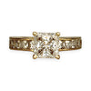 XMAS DEAL | 14kt Gold Ring Size O with Moissanite