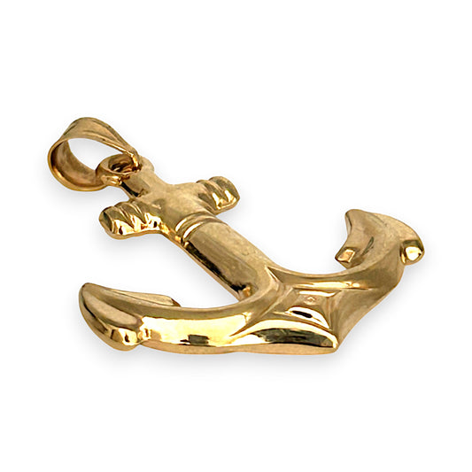 GOLD DEAL | 14K Gold Anchor Pendant