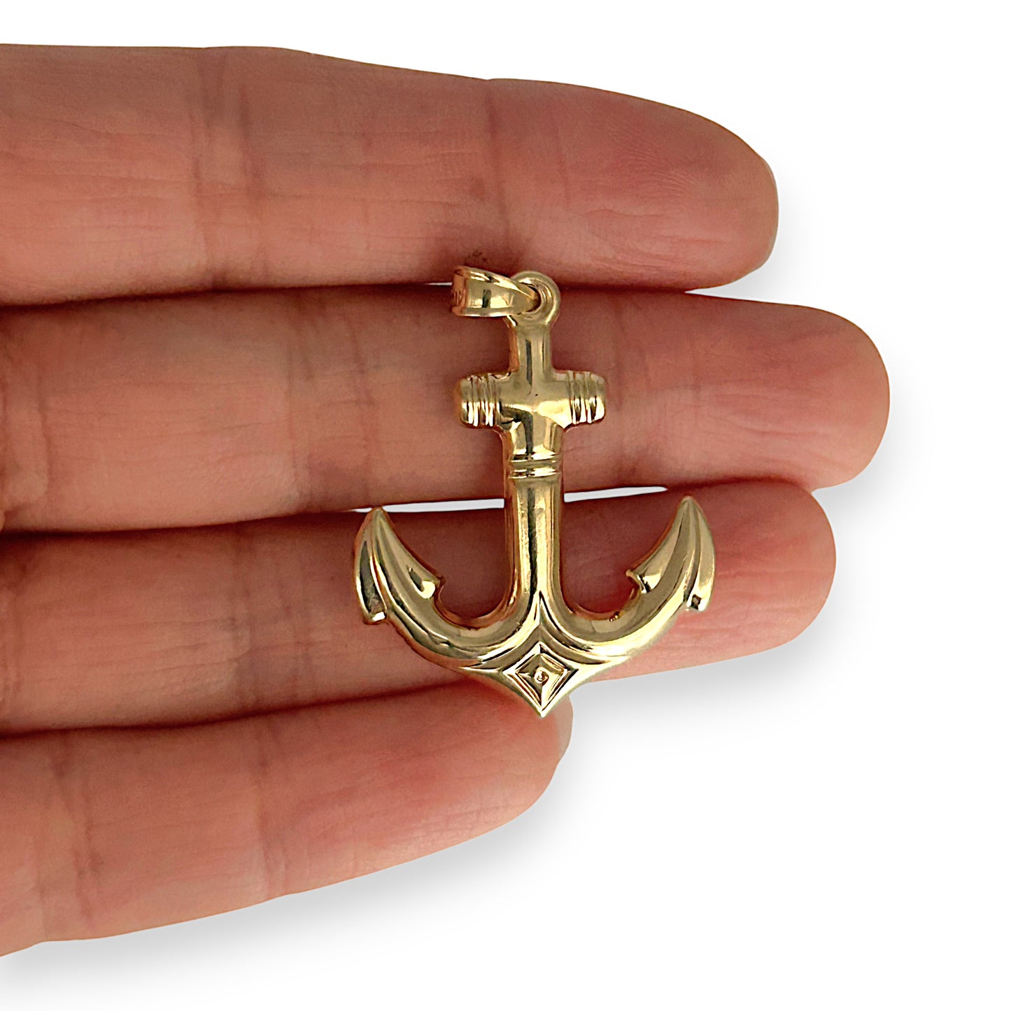 GOLD DEAL | 14K Gold Anchor Pendant