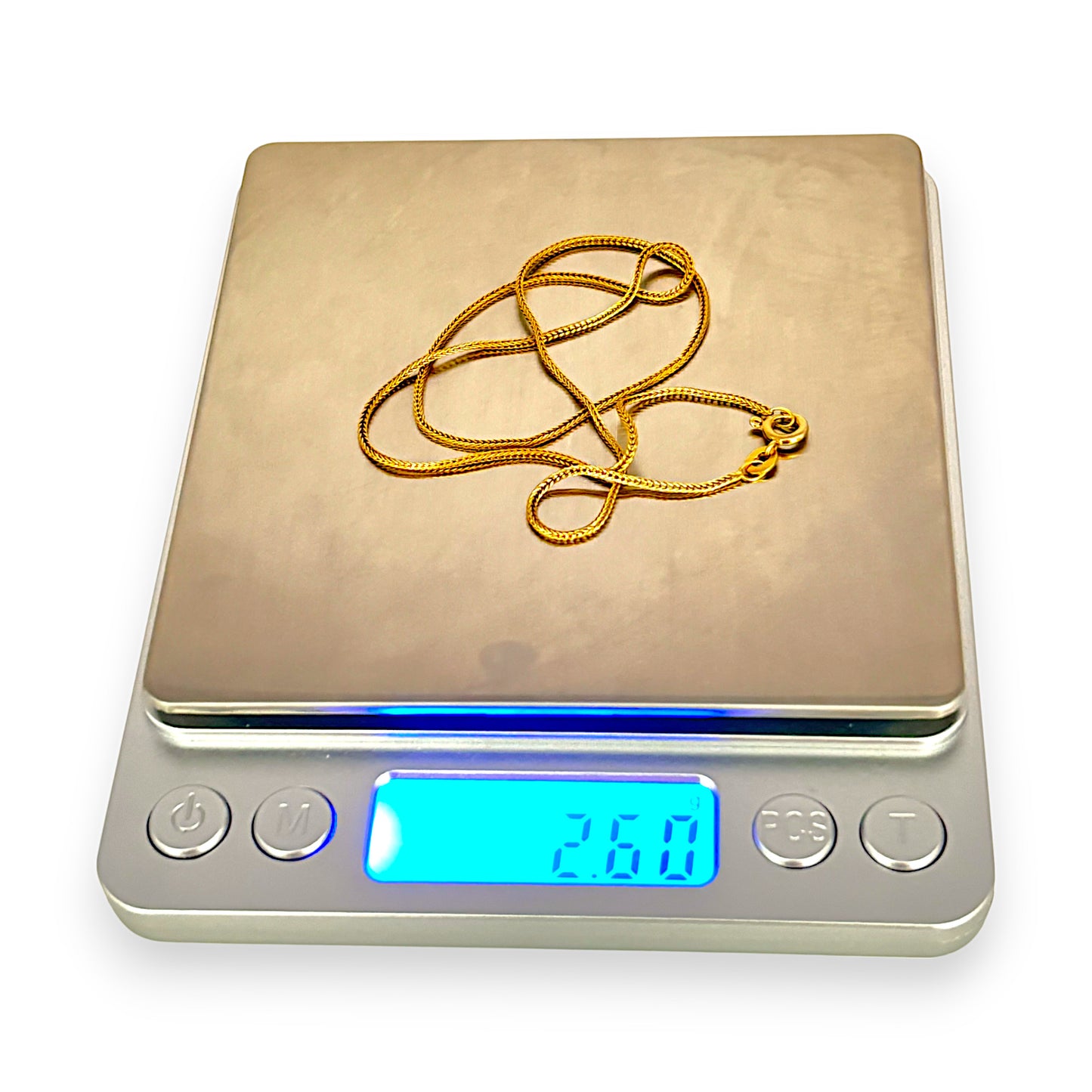 GOLD DEAL | 14ct (14K) Gold Soft Edge Chopin Chain Length 39cm