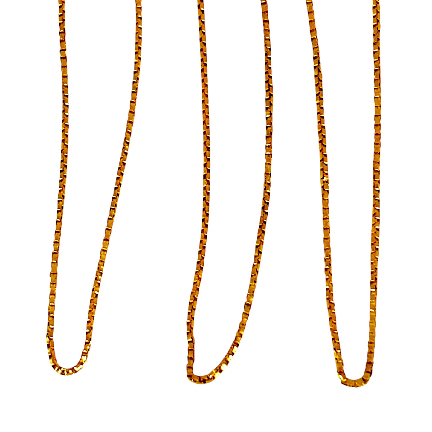 GOLD DEAL | 14K Gold Soft Edge Box Link Chain Length 50cm
