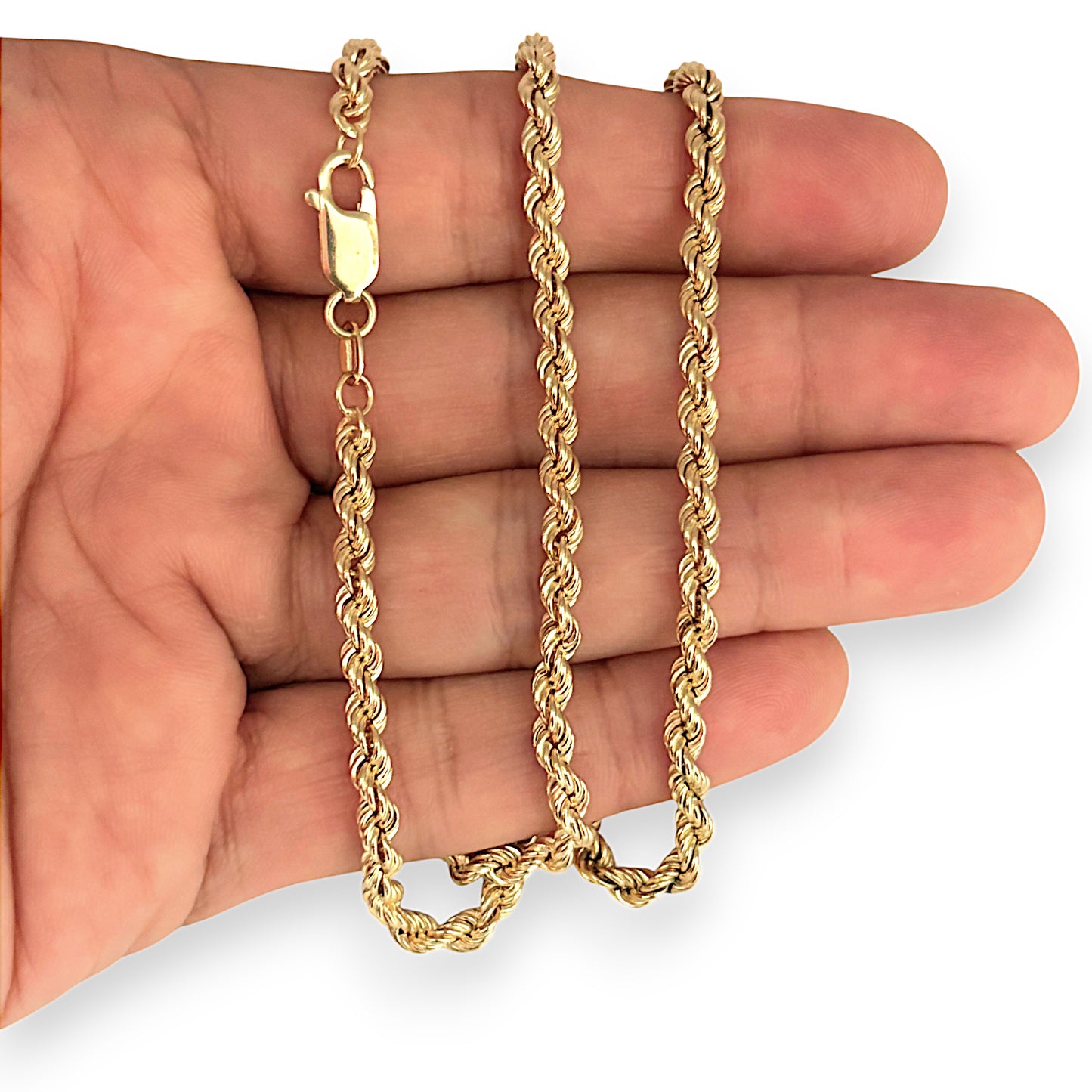 GOLD DEAL | 14ct (14K) Gold Twisted Rope Heavy Weight Chain Length 60cm