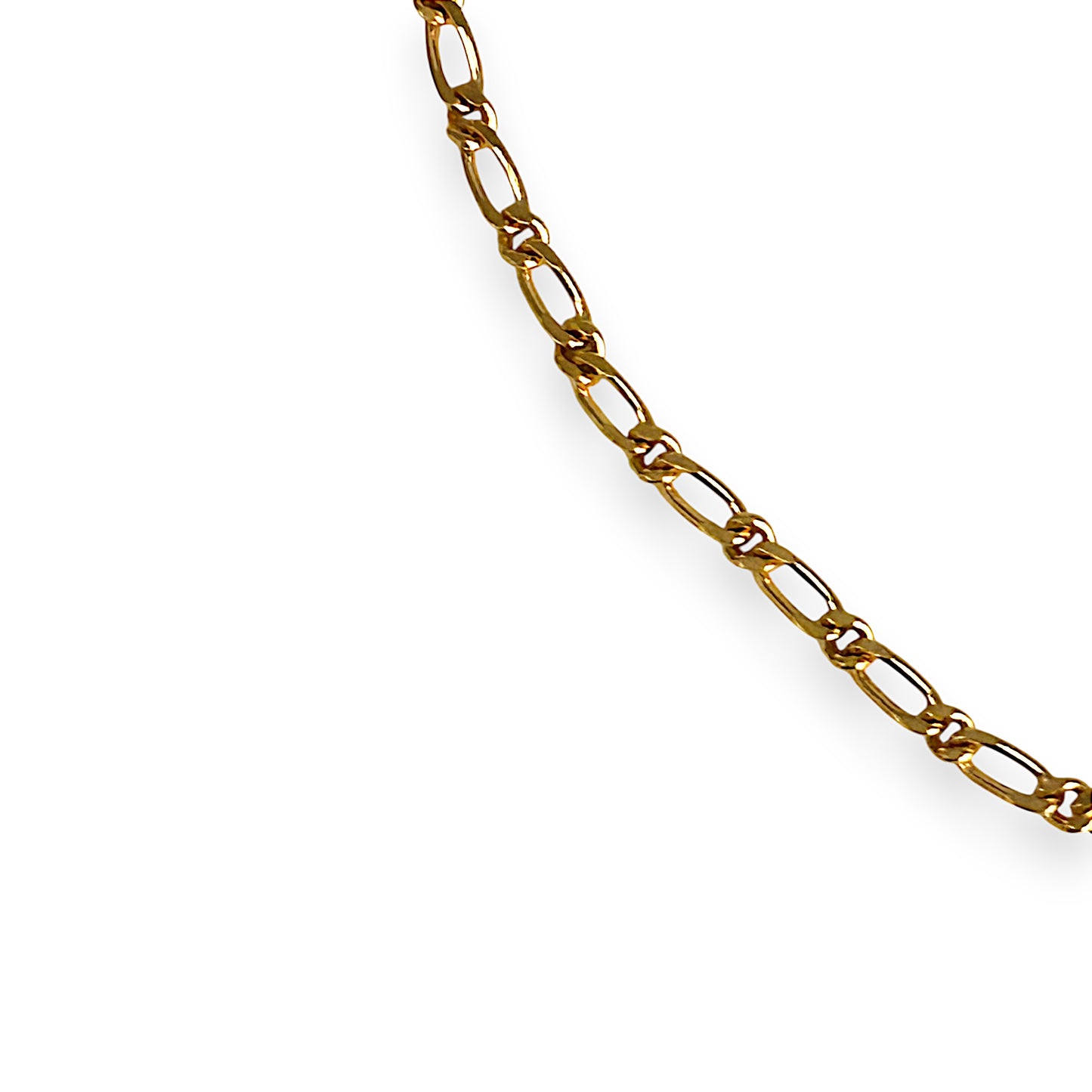 GOLD DEAL | 14ct (14K) Gold Crafted in Greece Figaro Bracelet Length 20cm