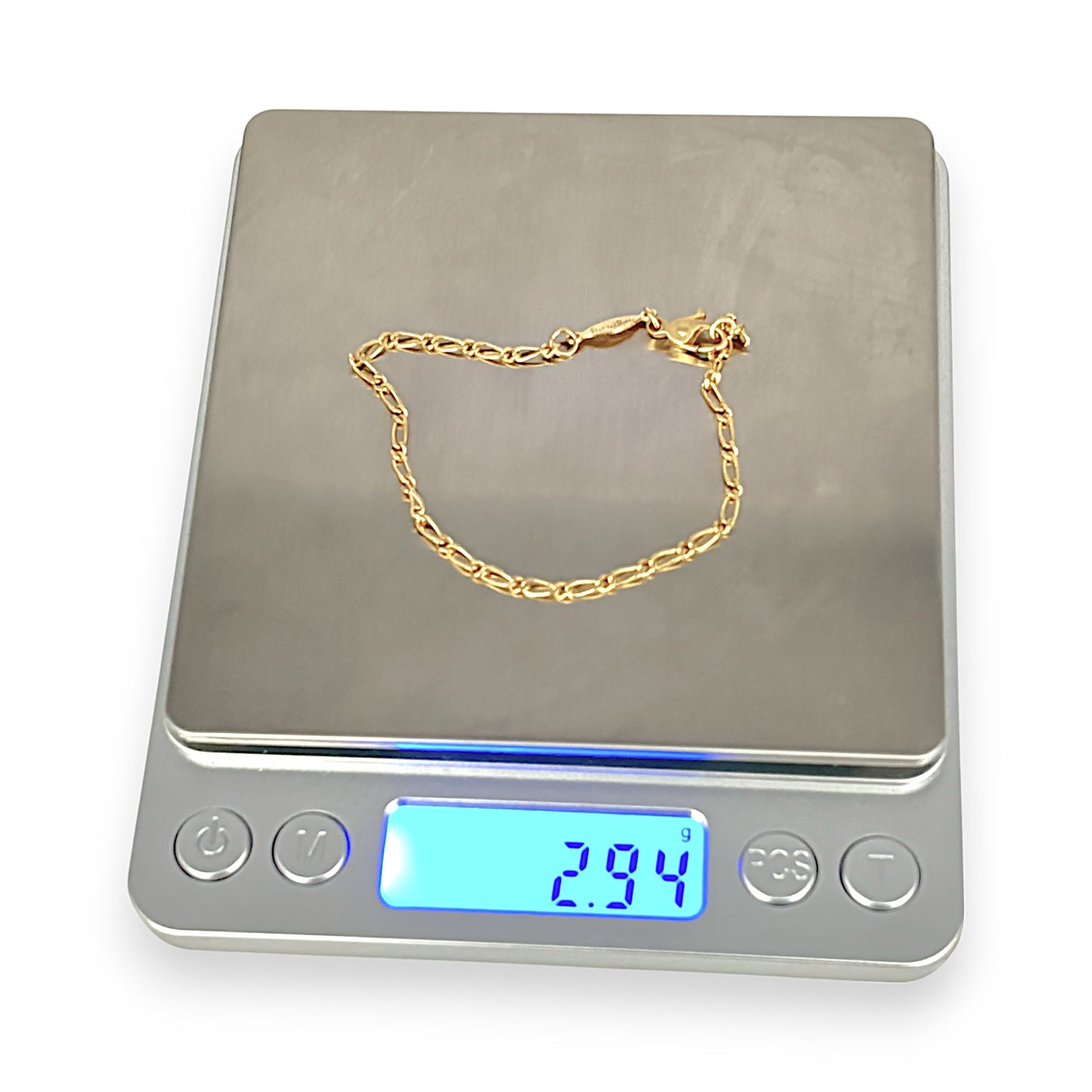 GOLD DEAL | 14K Gold Figaro Greece Bracelet Length 17.5cm