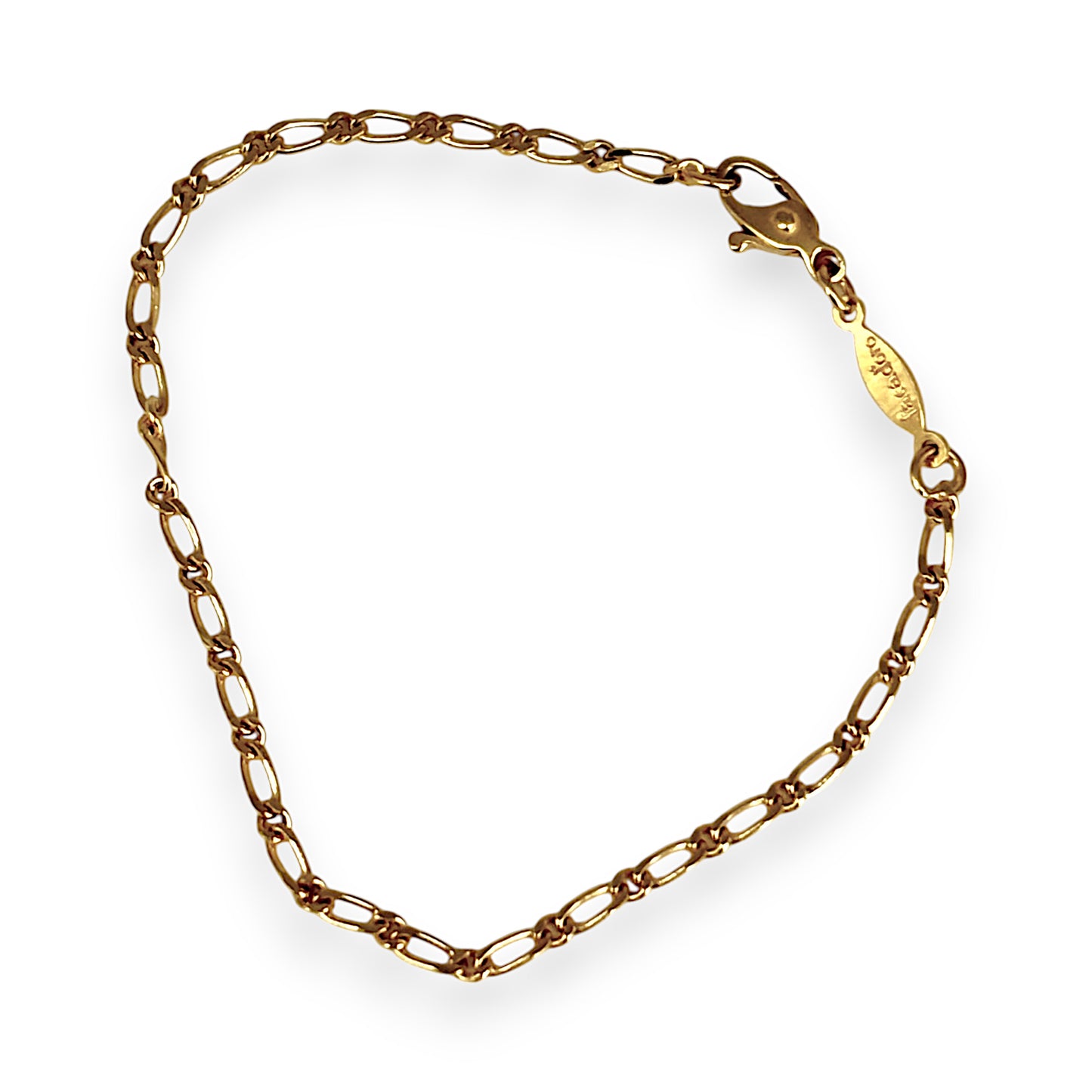 GOLD DEAL | 14K Gold Figaro Greece Bracelet Length 17.5cm