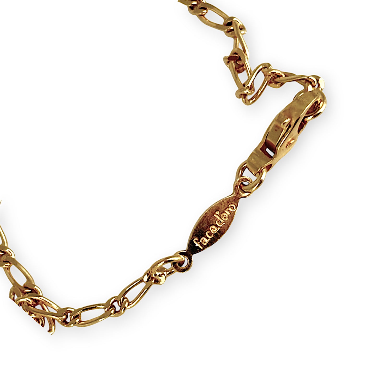 GOLD DEAL | 14K Gold Figaro Greece Bracelet Length 17.5cm