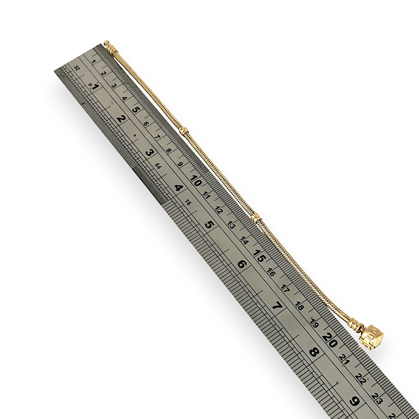 GOLD DEAL | 14ct (14K) Gold 19.50g Pandora Moments Snake Bracelet Length 21.5cm