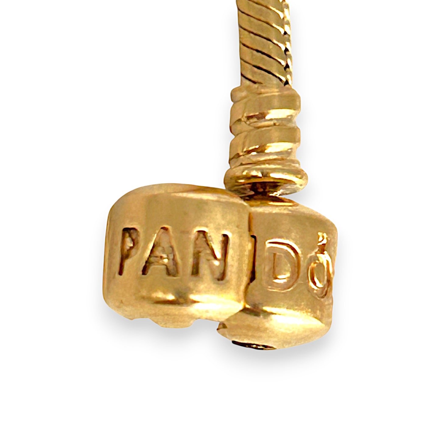 GOLD DEAL | 14K Gold 19.50g Pandora Moments Snake Bracelet Length 21.5cm