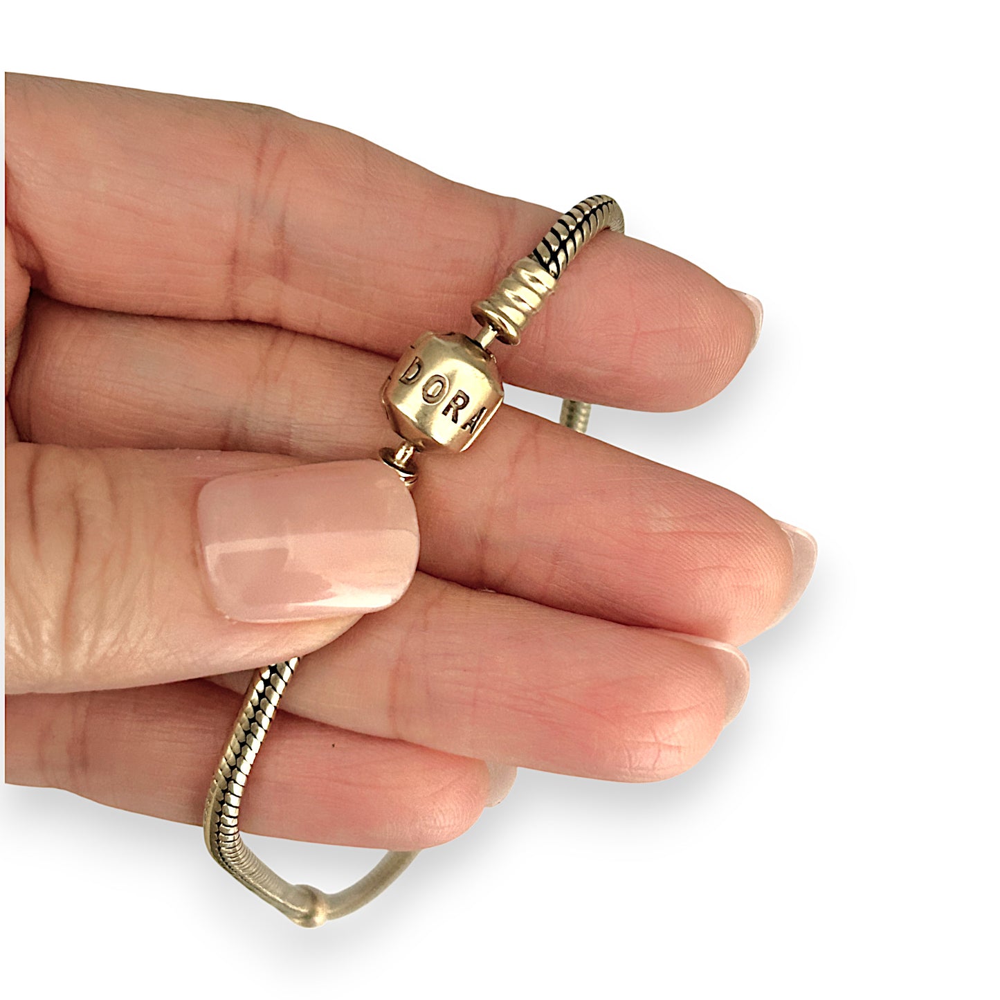 GOLD DEAL | 14ct (14K) Gold 19.33g Pandora Moments Snake Chain Bracelet Length 25cm